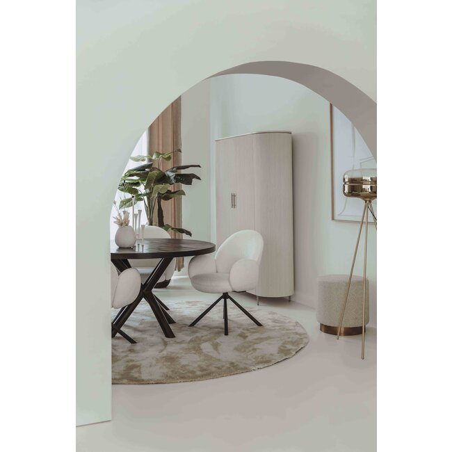 Tower Living Eettafelstoel Imola draaistoel Ascot 1 wit