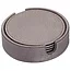 PTMD Onderzetters Rafal Champagne vegan leer coaster rond