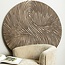 PTMD Wandornament Wiktor Bruin MDF swirl carved L - Ø 120 cm
