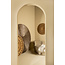 PTMD Wandornament Wiktor Bruin MDF swirl carved XL - Ø 180 cm