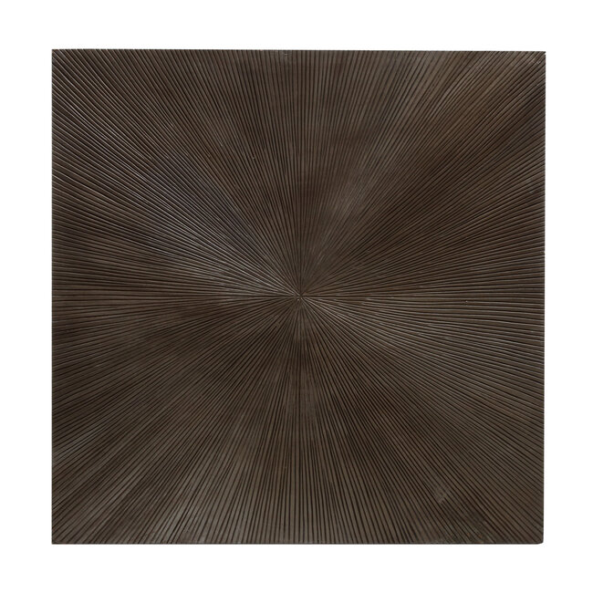 PTMD Wandpaneel Zapp Brown geribbeld vierkant S - 90 cm