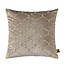 PTMD Kussen Lizze Beige velvet embroidery patroon 45 x 45