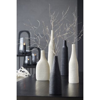 Light en Living Vaas Ø9,5x46 cm ANGIRA mat zwart