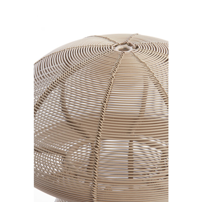 Light en Living Theelicht Ø20x24 cm MUSHROOM mat  beige