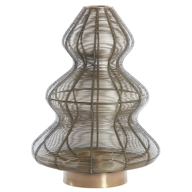 Light en Living Windlicht Ø25x35 cm CHRISTMAS TREE  antiek brons