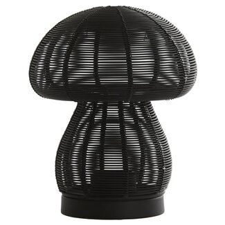 Light en Living Theelicht Ø15x18 cm MUSHROOM mat  zwart