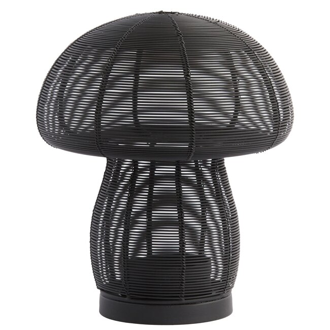 Light en Living Theelicht MUSHROOM mat zwart Ø20x24 cm van Light & Living