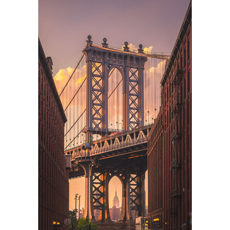 Wandkraft Manhatten Bridge from Brooklyn Street