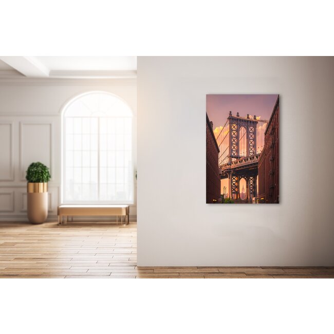 Wandkraft Manhatten Bridge from Brooklyn Street