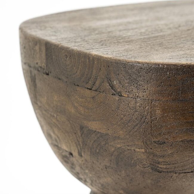 By Boo Bijzettafel Cobble mango organisch – bruin