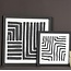 By Boo Schilderij Triq set of 2