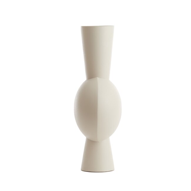 Light en Living Vaas 26x19x54 cm KAVANDU crème
