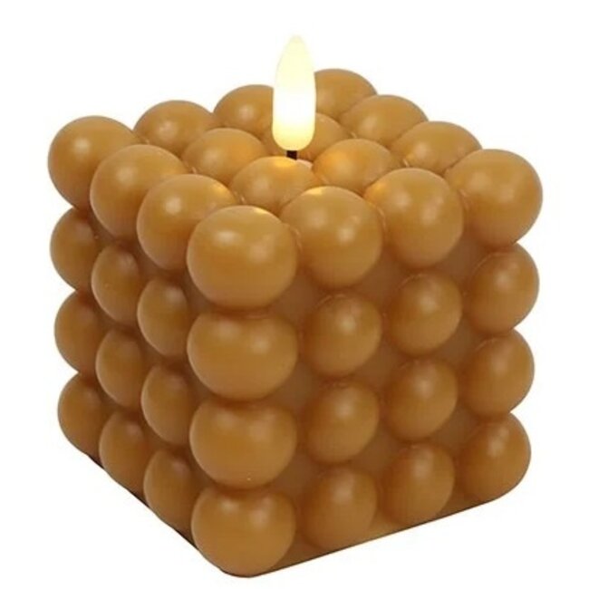 Countryfield Bolletjes kaars LED Lyon amber M
