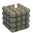 Countryfield Bolletjes kaars LED Lyon grijs M