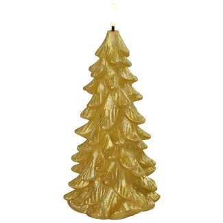 Countryfield Kerstboomkaars LED Lyon XL goud