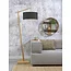 Good&Mojo Vloerlamp Andes bamboe eco linnen donkergrijs