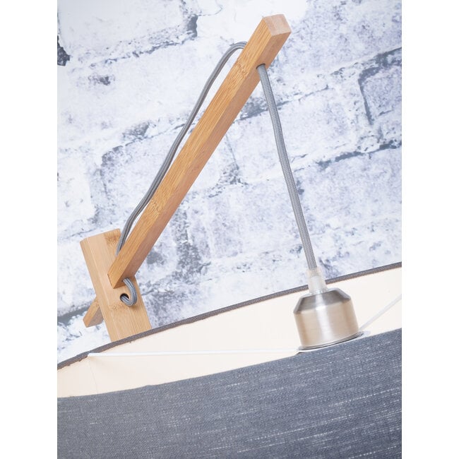 Good&Mojo Vloerlamp Andes bamboe eco linnen green forest
