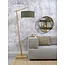 Good&Mojo Vloerlamp Andes bamboe eco linnen green forest
