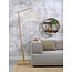Good&Mojo Good&Mojo Vloerlamp Andes - Bamboe en Eco-linnen