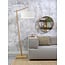 Good&Mojo Vloerlamp Andes bamboe eco linnen wit