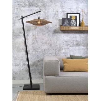 Good&Mojo Vloerlamp Bali Bamboe Zwart - M