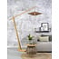 Good&Mojo Vloerlamp Bali bamboe naturel zwart naturel L Ø 60 cm