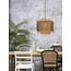 Good&Mojo Hanglamp Bhutan bamboe Ø 40 cm zwart naturel S