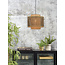 Good&Mojo Hanglamp Bhutan bamboe Ø 40 cm zwart naturel S