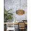 Good&Mojo Hanglamp Bhutan bamboe Ø 50 cm zwart naturel S