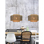 Good&Mojo Hanglamp Bhutan bamboe Ø 50 cm zwart naturel S