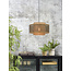 Good&Mojo Hanglamp Bhutan bamboe Ø 50 cm zwart naturel S