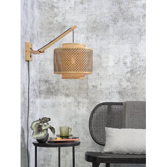 Good&Mojo Wandlamp Bhutan bamboe naturel Ø 40 cm