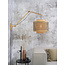 Good&Mojo Wandlamp Bhutan bamboe naturel Ø 40 zwart naturel L