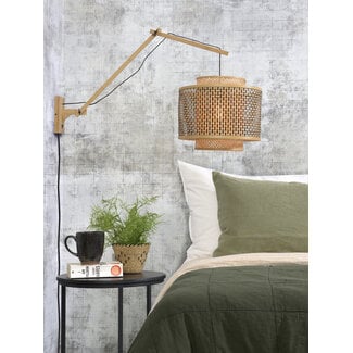Good&Mojo Wandlamp Bhutan bamboe naturel Ø 40