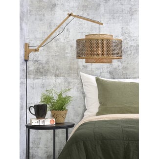 Good&Mojo Wandlamp Bhutan bamboe naturel Ø 50