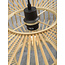 Good&Mojo Vloerlamp Bromo bamboe S zwart – kap Ø 40 naturel