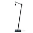 Good&Mojo Vloerlamp Bromo bamboe S zwart – kap Ø 40 naturel