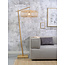 Good&Mojo Vloerlamp Bromo bamboe S naturel – kap Ø 40 naturel
