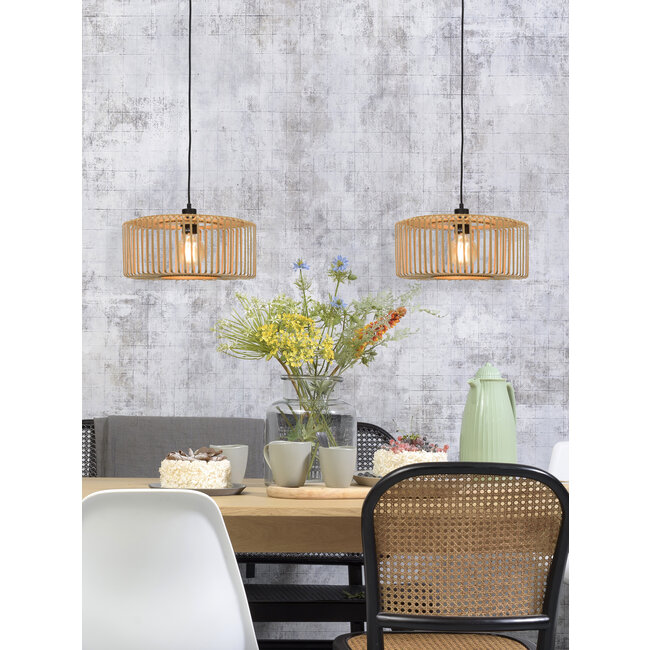 Good&Mojo Hanglamp Bromo bamboe Ø 40 naturel S