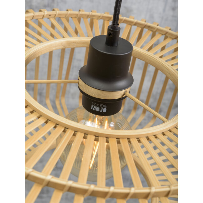 Good&Mojo Hanglamp Bromo bamboe Ø 60 naturel L