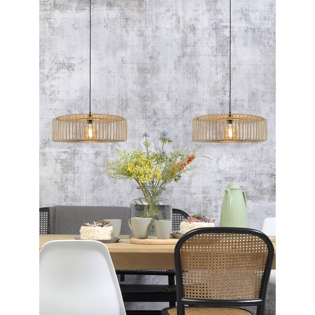 Good&Mojo Hanglamp Bromo bamboe Ø 60 naturel L - Duurzame Designverlichting