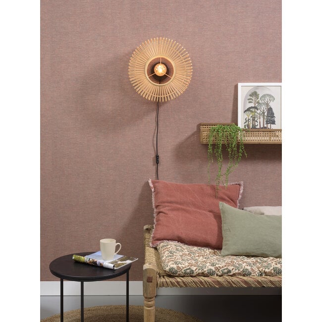 Good&Mojo Wandlamp Bromo bamboe Ø 40 naturel S van Good&Mojo