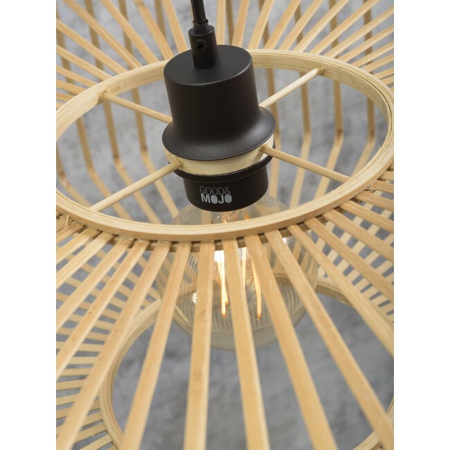 Good&Mojo Wandlamp Bromo bamboe naturel Ø 40 cm S - Good&Mojo