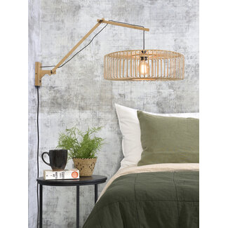 Good&Mojo Wandlamp Bromo bamboe naturel Ø 60 naturel L