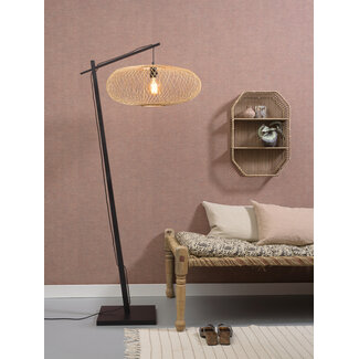 Good&Mojo Vloerlamp Cango bamboe zwart S