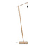 Good&Mojo Vloerlamp Cango bamboe naturel S 176 cm kap Ø 60 zwart