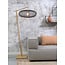 Good&Mojo Vloerlamp Cango bamboe naturel S 176 cm kap Ø 60 zwart