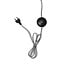 Good&Mojo Vloerlamp Cango bamboe naturel L 207cm kap Ø 60 zwart
