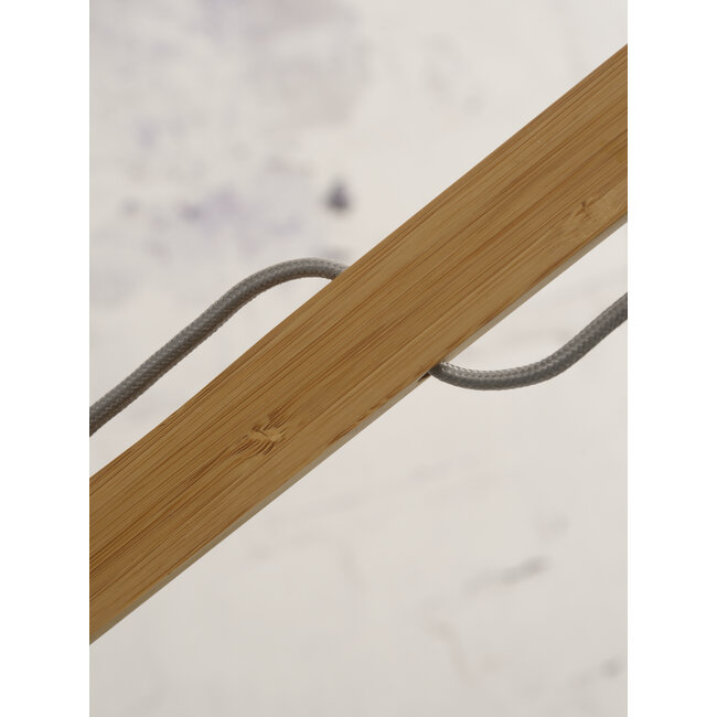 Good&Mojo Vloerlamp Cango bamboe naturel L 207cm kap Ø 60 naturel