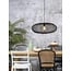 Good&Mojo Hanglamp Cango bamboe ellips dia.60x25cm zwart